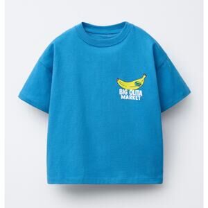 ZARA Big Olita Market Bananas Tee Size 4
